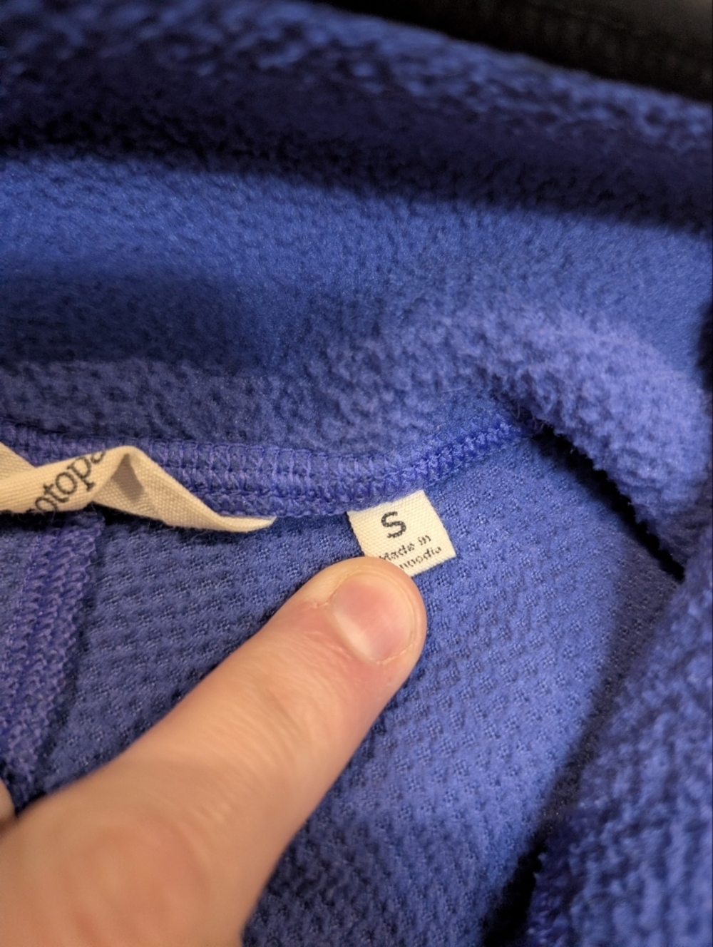 Cotopaxi Abrazo Fleece Mens S Brown Blue 1/2 Zip Outdoor Gorpcore - Picture 2 of 7